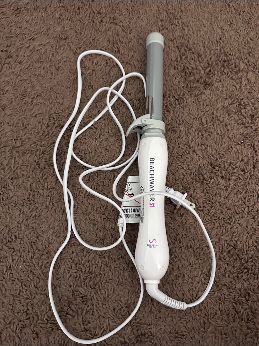 Beachwaver S1 White Curling Iron - Ceramic Barrel